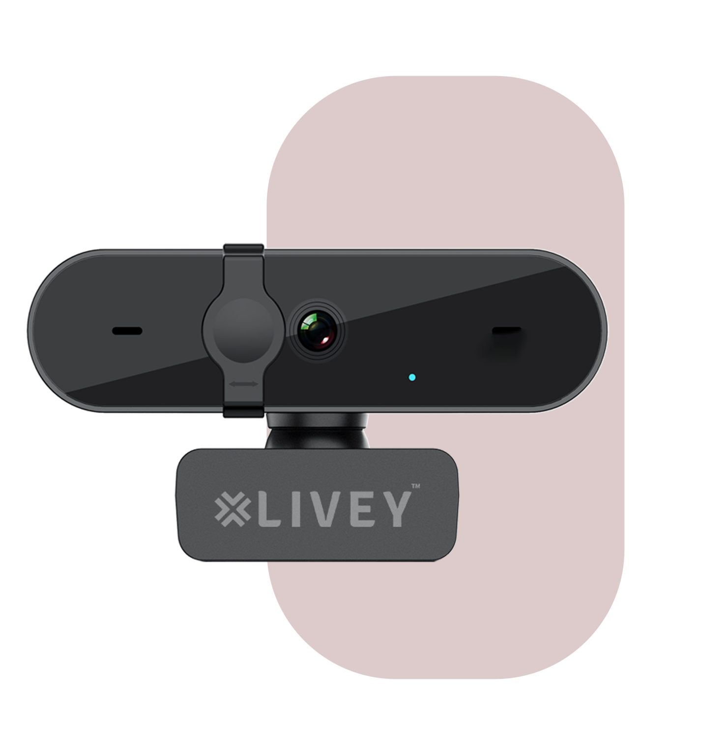 Livey WC350 Webcam Auto Focus, High-Performance USB Webcam